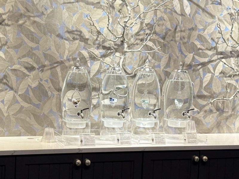 Herbal waters at Lodge at Woodloch Spa